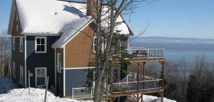 Chalet Ski Nature face au Fleuve - Chalet à louer Charlevoix