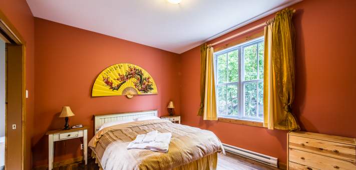 Chambre #1 dans chaque condo  - Chalet à louer Charlevoix