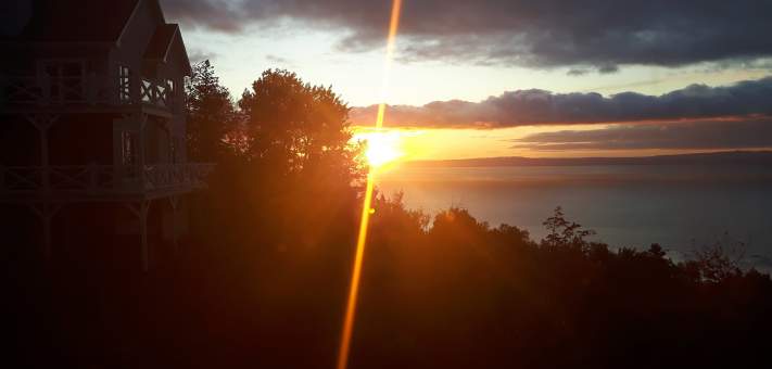 Lever du soleil - Chalet à louer Charlevoix