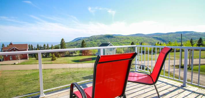 Loft balcony with spectacular view - Cottage for rent Charlevoix