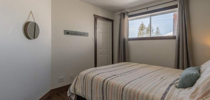 Chambre avec fenêtre au sous sol - Chalet à louer Charlevoix