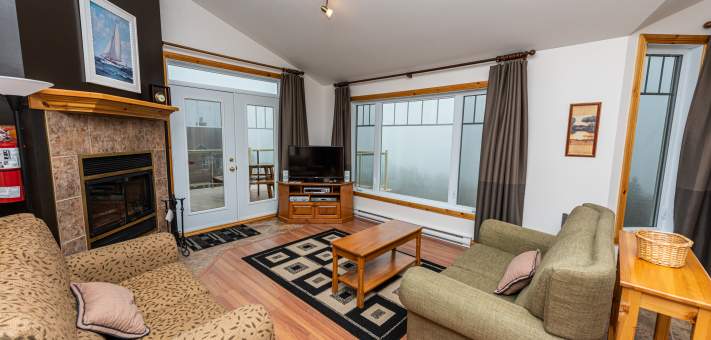 salon - Chalet à louer Charlevoix