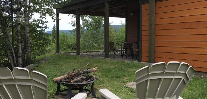 foyer extérieur (été) - Chalet à louer Charlevoix