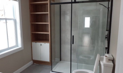 Salle de bain de ce chalet à louer Massif - Chalet à louer Charlevoix