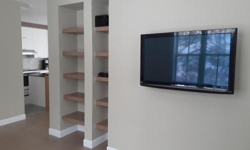 Deuxième salon de ce chalet à louer Massif - Chalet à louer Charlevoix