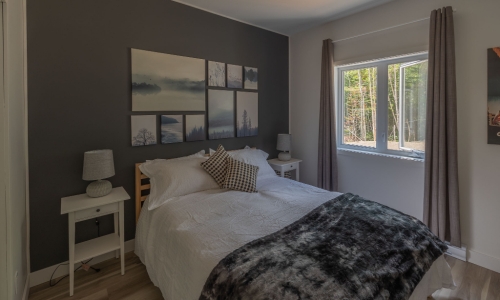 chambre 1 - lit Queen size - Chalet à louer Charlevoix