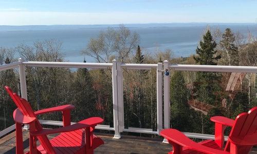 Balcony - Cottage for rent Charlevoix