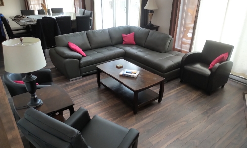 Living room - Cottage for rent Charlevoix