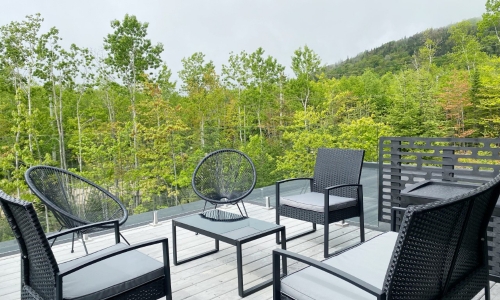 Terrasse  du haut - Chalet à louer Charlevoix