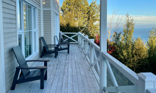 Private deck - Cottage for rent Charlevoix