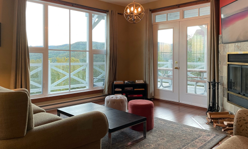 Living Room - Cottage for rent Charlevoix