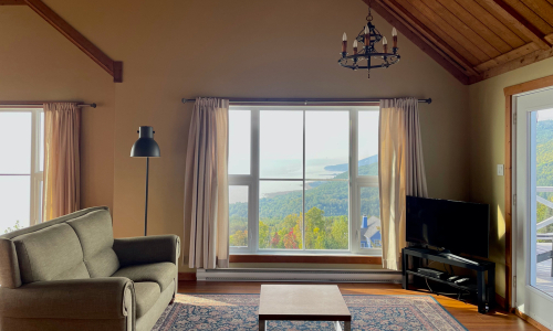 Salon (haut) - Chalet à louer Charlevoix