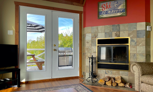 Salon (haut) - Chalet à louer Charlevoix