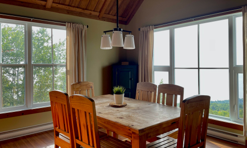 Salle à manger (haut) - Chalet à louer Charlevoix