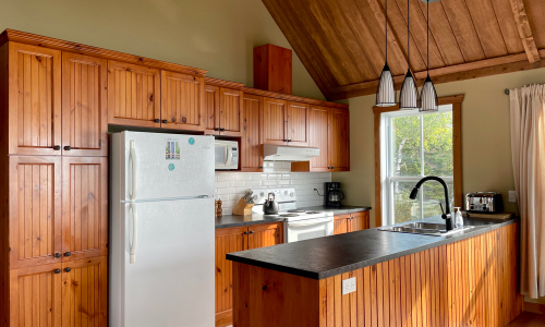 Cuisine (haut) - Chalet à louer Charlevoix