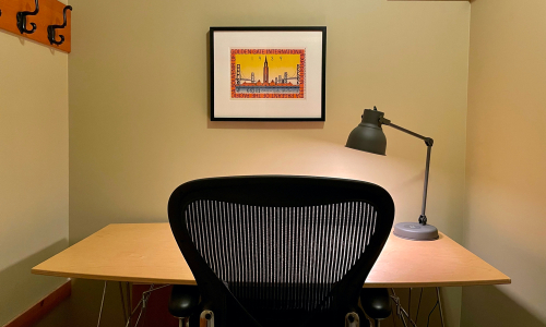 Espace de travail (haut) - Chalet à louer Charlevoix