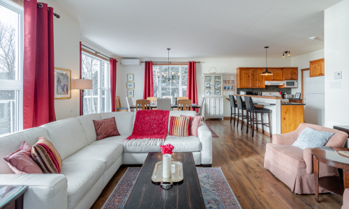 Living room - Cottage for rent Charlevoix