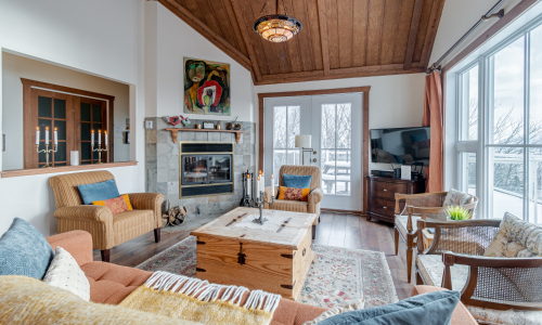 Living room - Cottage for rent Charlevoix