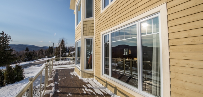 galerie 116-bas-vue sur le versant du Massif - Chalet à louer Charlevoix