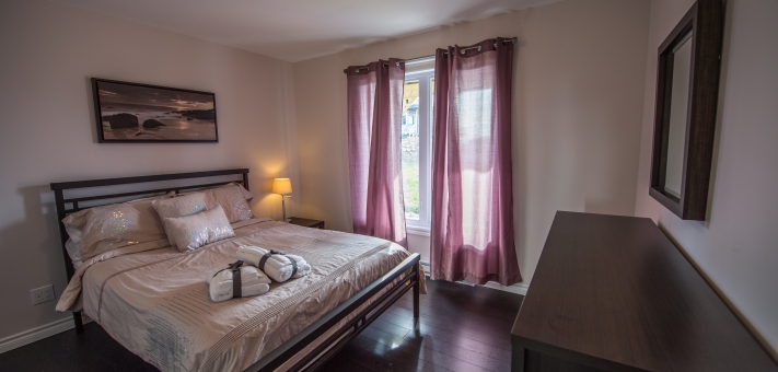 1er chambre queen chalet petite-rivière-st-françois dans charlevoix - Chalet à louer Charlevoix