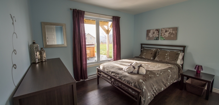 2nd chambre queen chalet petite-rivière-st-françois dans charlevoix - Chalet à louer Charlevoix