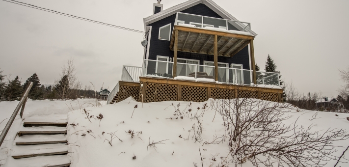 Toutes saisons; Chalet location Le Rassembleur; Petite Rivière Sant-François; Charlevoix; Versant ski Massif. - Chalet à louer Charlevoix