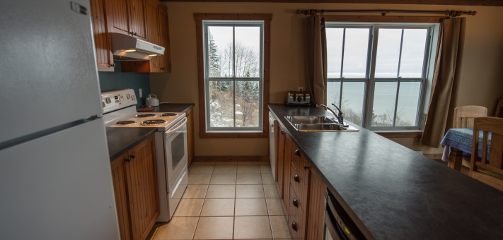 Cuisine de ce chalet à louer Massif - Chalet à louer Charlevoix