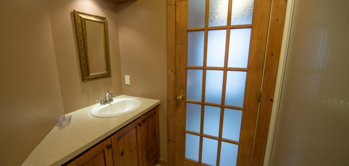 Salle de bain de ce chalet à louer Massif - Chalet à louer Charlevoix