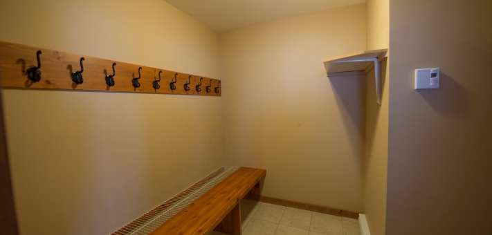Vestiaire de ce chalet à louer Petite-Rivière St-François - Chalet à louer Charlevoix